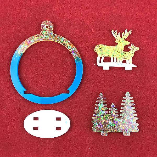 PandaHall DIY Christmas Theme Silicone Molds, Resin Casting Molds, For UV Resin, Epoxy Resin Craft Making, Christmas Tree with Reindeer...
PandaHall DIY Christmas Theme Silicone Molds, Resin Casting Molds, For UV Resin, Epoxy Resin Craft Making, Christmas Tree with Reindeer...