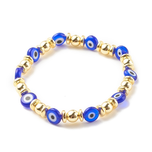 PandaHall Flat Round with Evil Eye Lampwork Stretch Bracelet Synthetic Hematite, Gemstone Jewelry for Women, Blue, Inner Diameter: 2-1/8...
PandaHall Flat Round with Evil Eye Lampwork Stretch Bracelet Synthetic Hematite, Gemstone Jewelry for Women, Blue, Inner Diameter: 2-1/8...