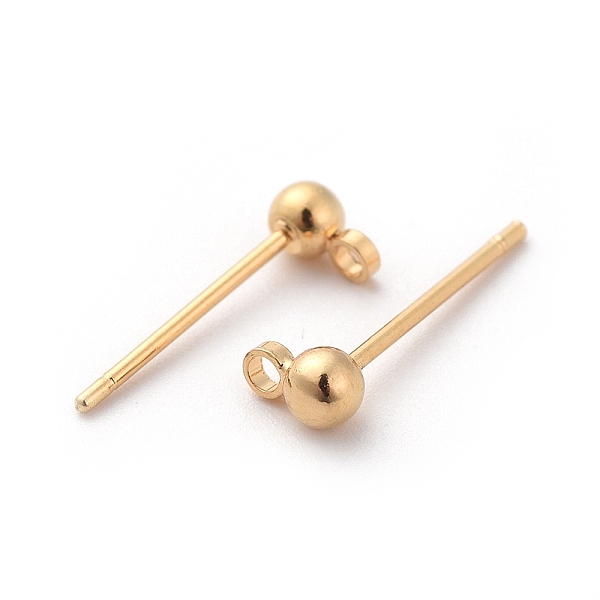 PandaHall Brass Stud Earrings Findings, with Loop, Long-Lasting Plated, Nickel Free, Real 18K Gold Plated, Round, 13mm, Hole: 1mm, Pin...
PandaHall Brass Stud Earrings Findings, with Loop, Long-Lasting Plated, Nickel Free, Real 18K Gold Plated, Round, 13mm, Hole: 1mm, Pin...
