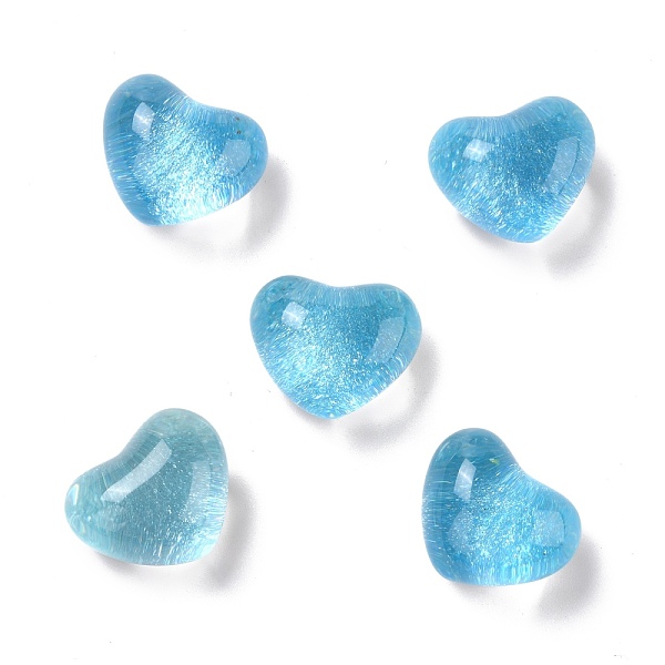 PandaHall Transparent Resin Cabochons, with Glitter, Heart, Light Sky Blue, 15x18x12.5mm Resin Heart
PandaHall Transparent Resin Cabochons, with Glitter, Heart, Light Sky Blue, 15x18x12.5mm Resin Heart