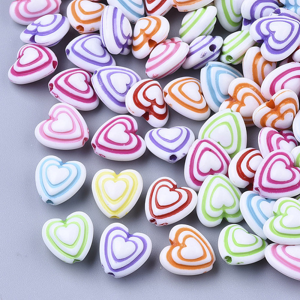 PandaHall Acrylic Beads, Craft Beads, Heart, Mixed Color, 10x10x6.5mm, Hole: 1.6mm, about 1700pcs/500g Acrylic Heart Multicolor
PandaHall Acrylic Beads, Craft Beads, Heart, Mixed Color, 10x10x6.5mm, Hole: 1.6mm, about 1700pcs/500g Acrylic Heart Multicolor
