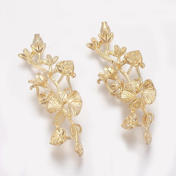 PandaHall Brass Pendants, Cadmium Free & Lead Free & Nickel Free, Flower Vine, Raw(Unplated), 45.5x15x5.5mm, Hole: 2.2mm Brass Flower
PandaHall Brass Pendants, Cadmium Free & Lead Free & Nickel Free, Flower Vine, Raw(Unplated), 45.5x15x5.5mm, Hole: 2.2mm Brass Flower
