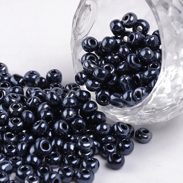PandaHall 6/0 Glass Seed Beads, Metallic Colours, Round, Round Hole, Black, 6/0, 4mm, Hole: 1mm, about 500pcs/50g, 50g/bag, 18bags/2pounds...
PandaHall 6/0 Glass Seed Beads, Metallic Colours, Round, Round Hole, Black, 6/0, 4mm, Hole: 1mm, about 500pcs/50g, 50g/bag, 18bags/2pounds...