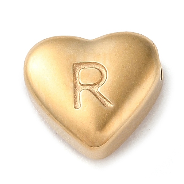 PandaHall 201 Stainless Steel Beads, Golden, Heart, Letter R, 7x8x3.5mm, Hole: 1.5mm 201 Stainless Steel Letter R
PandaHall 201 Stainless Steel Beads, Golden, Heart, Letter R, 7x8x3.5mm, Hole: 1.5mm 201 Stainless Steel Letter R