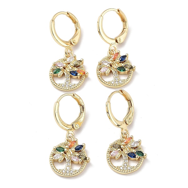 PandaHall Real 18K Gold Plated Brass Dangle Leverback Earrings, with Cubic Zirconia and Glass, Tree of Life, Colorful, 27x12mm Cubic...
PandaHall Real 18K Gold Plated Brass Dangle Leverback Earrings, with Cubic Zirconia and Glass, Tree of Life, Colorful, 27x12mm Cubic...