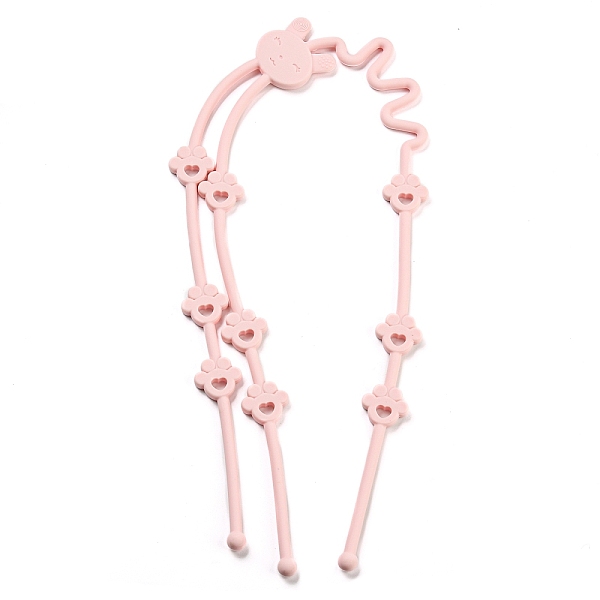 PandaHall 2 in 1 Silicone Baby Pacifier Holder Chains, Rabbit with Paw Print Baby Teether Strap, DIY Nursing Necklace Making, Light Coral...
PandaHall 2 in 1 Silicone Baby Pacifier Holder Chains, Rabbit with Paw Print Baby Teether Strap, DIY Nursing Necklace Making, Light Coral...
