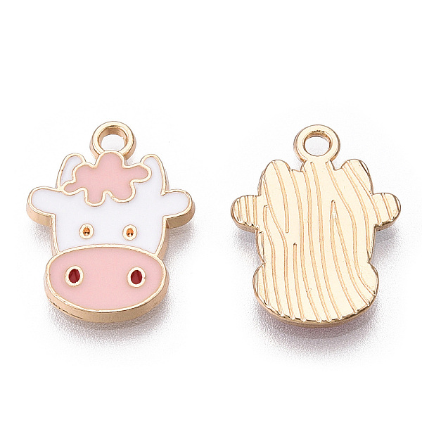 PandaHall Light Gold Plated Alloy Pendants, with Enamel, Dairy Cow, Pink, 19x14x2mm, Hole: 2mm Alloy+Enamel Cattle Pink
PandaHall Light Gold Plated Alloy Pendants, with Enamel, Dairy Cow, Pink, 19x14x2mm, Hole: 2mm Alloy+Enamel Cattle Pink