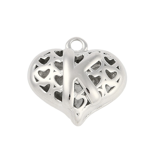 PandaHall Hollow Brass Pendants for Valentine's Day, Heart with Letter, Real Platinum Plated, Letter K, 25x26x13mm, Hole: 2.5mm Brass Letter...
PandaHall Hollow Brass Pendants for Valentine's Day, Heart with Letter, Real Platinum Plated, Letter K, 25x26x13mm, Hole: 2.5mm Brass Letter...