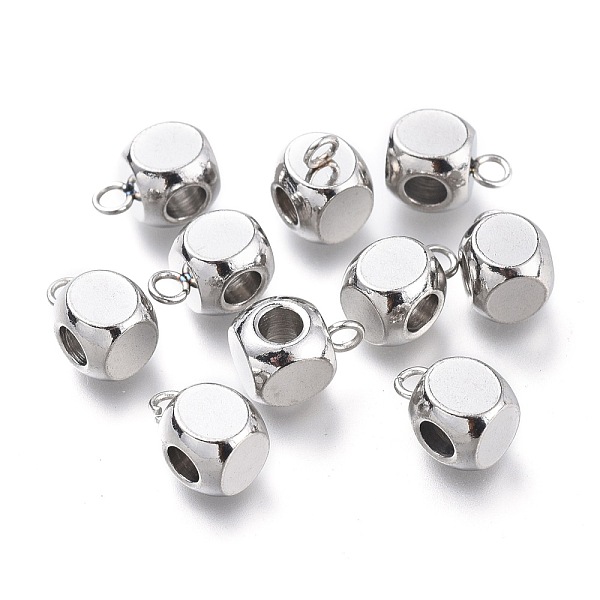 PandaHall 304 Stainless Steel Tube Bails, Loop Bails, Cube Bail Beads, Stainless Steel Color, 9x6x6mm, Hole: 1.6mm, Inner Diameter: 3mm 304...
PandaHall 304 Stainless Steel Tube Bails, Loop Bails, Cube Bail Beads, Stainless Steel Color, 9x6x6mm, Hole: 1.6mm, Inner Diameter: 3mm 304...