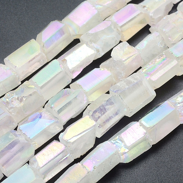PandaHall Electroplated Natural Quartz Crystal Beads Strands, Cuboid, Rainbow Plated, 15~16x10~16mm, Hole: 2mm, about 26pcs/strand, 15.7...
PandaHall Electroplated Natural Quartz Crystal Beads Strands, Cuboid, Rainbow Plated, 15~16x10~16mm, Hole: 2mm, about 26pcs/strand, 15.7...