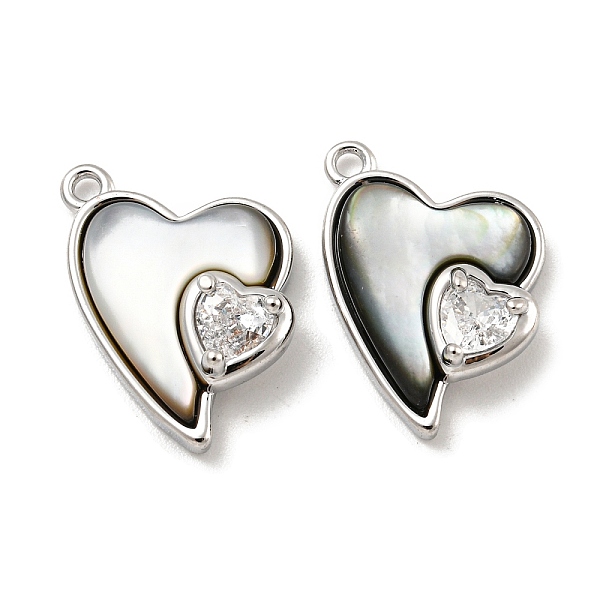 PandaHall Natural Black Lip Shell Pendants, Brass Pave Clear Glass Heart Charms, Real Platinum Plated, 16.5x12x5mm, Hole: 1.2mm Black Lip...
PandaHall Natural Black Lip Shell Pendants, Brass Pave Clear Glass Heart Charms, Real Platinum Plated, 16.5x12x5mm, Hole: 1.2mm Black Lip...