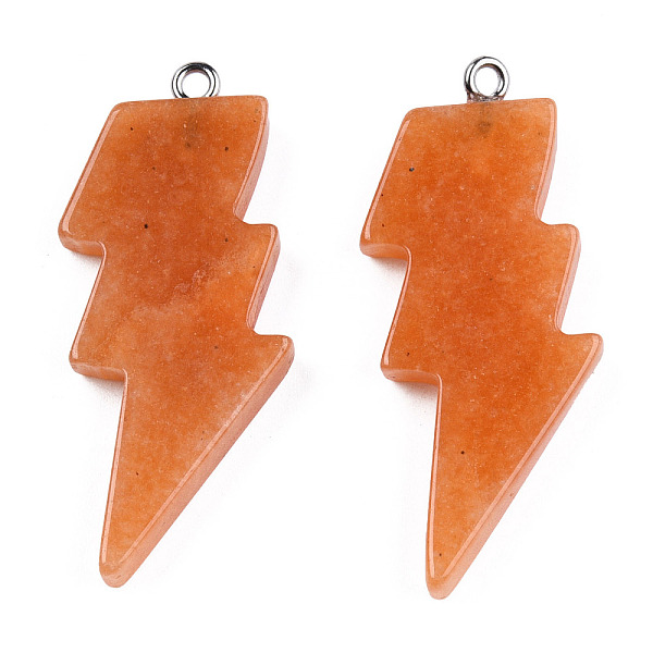 PandaHall Natural Red Aventurine Pendants, Lightning Bolt Charm, with Stainless Steel Color Tone 304 Stainless Steel Loops...
PandaHall Natural Red Aventurine Pendants, Lightning Bolt Charm, with Stainless Steel Color Tone 304 Stainless Steel Loops...