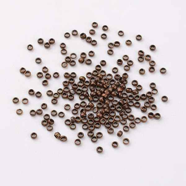 PandaHall Brass Crimp Beads, Cadmium Free & Nickel Free & Lead Free, Rondelle, Red Copper Color, about 2mm in diameter, 1.2mm long, hole...
PandaHall Brass Crimp Beads, Cadmium Free & Nickel Free & Lead Free, Rondelle, Red Copper Color, about 2mm in diameter, 1.2mm long, hole...