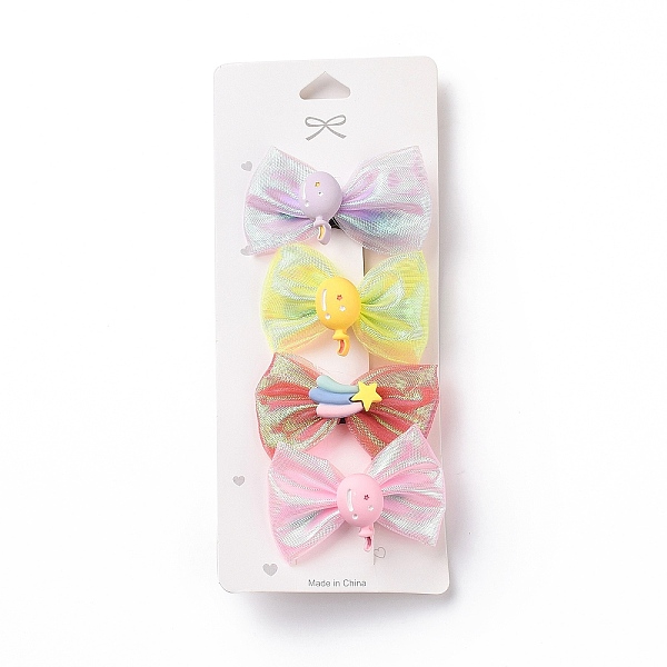 PandaHall Chinese Bowknot Cloth Alligator Hair Clip with Acrylic Rainbow Balloon Bead, Hair Accessories for Teens Girls Gifts, Mixed Color..., Multicolor
PandaHall Chinese Bowknot Cloth Alligator Hair Clip with Acrylic Rainbow Balloon Bead, Hair Accessories for Teens Girls Gifts, Mixed Color..., Multicolor