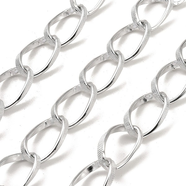 PandaHall Aluminium Curb Chains, Unwelded, with Spool, Platinum, 21.5x13x3mm, about 32.81 Feet(10m)/Roll Aluminum
PandaHall Aluminium Curb Chains, Unwelded, with Spool, Platinum, 21.5x13x3mm, about 32.81 Feet(10m)/Roll Aluminum