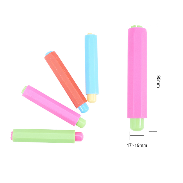 PandaHall Plastic Folder Chalk, Office Blackboard Writing Tools, Mixed Color, 95x17~19mm, Inner Diameter: 8mm, 32pcs/set Plastic Multicolor
PandaHall Plastic Folder Chalk, Office Blackboard Writing Tools, Mixed Color, 95x17~19mm, Inner Diameter: 8mm, 32pcs/set Plastic Multicolor