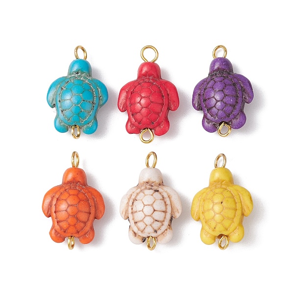 PandaHall Synthetic Turquoise Dyed Connector Charms, Sea Turtle Links, Mixed Color, Golden, 22.5x14x7mm, Hole: 1.8mm & 2.5mm Synthetic..., Multicolor
PandaHall Synthetic Turquoise Dyed Connector Charms, Sea Turtle Links, Mixed Color, Golden, 22.5x14x7mm, Hole: 1.8mm & 2.5mm Synthetic..., Multicolor