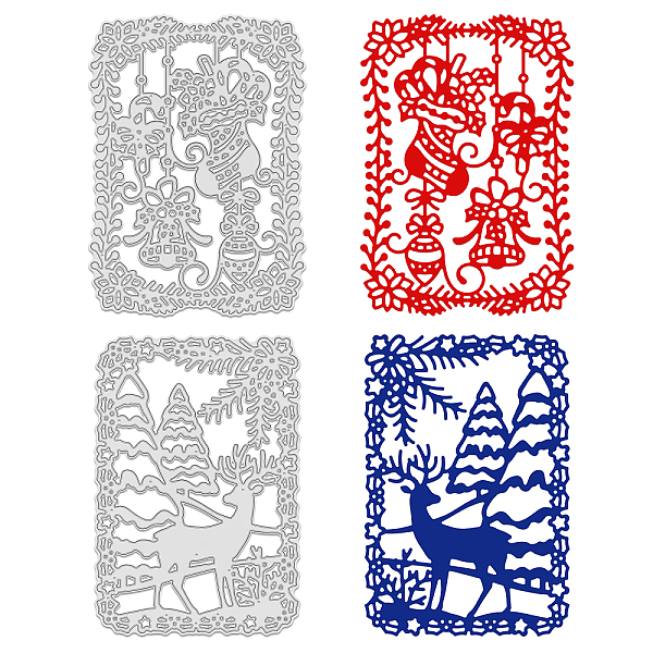 PandaHall GLOBLELAND 2Pcs 2 Style Christmas Themed Pattern Carbon Steel Cutting Dies Stencils, for DIY Scrapbooking/Photo Album, Decorative..., Red
PandaHall GLOBLELAND 2Pcs 2 Style Christmas Themed Pattern Carbon Steel Cutting Dies Stencils, for DIY Scrapbooking/Photo Album, Decorative..., Red