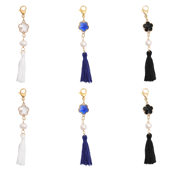 PandaHall CHGCRAFT 6Pcs 3 Colors Cotton Thread Tassel Big Pendant Decorations, with Natural Pearl Beads, Alloy Glass Links and 304 Stainless..., Multicolor
PandaHall CHGCRAFT 6Pcs 3 Colors Cotton Thread Tassel Big Pendant Decorations, with Natural Pearl Beads, Alloy Glass Links and 304 Stainless..., Multicolor