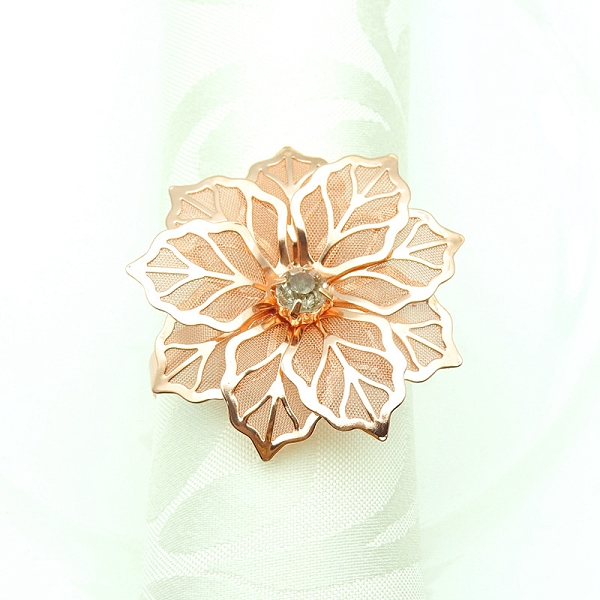 PandaHall Alloy Napkin Rings, Napkin Holder Adornment, Restaurant Daily Accessiroes, Flower, PeachPuff, 52x52mm Alloy Flower Brown
PandaHall Alloy Napkin Rings, Napkin Holder Adornment, Restaurant Daily Accessiroes, Flower, PeachPuff, 52x52mm Alloy Flower Brown