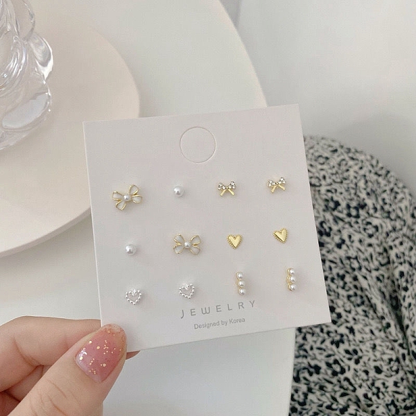 PandaHall Exquisite 925 Sterling Silver Stud Earrings Sets for Girls Women, Mixed Shape, Golden, Package Size: 75x75mm Sterling Silver Mixed...
PandaHall Exquisite 925 Sterling Silver Stud Earrings Sets for Girls Women, Mixed Shape, Golden, Package Size: 75x75mm Sterling Silver Mixed...