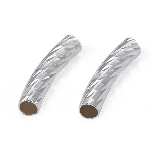 PandaHall Brass Tube Beads, Long-Lasting Plated, Curved Beads, Tube, 925 Sterling Silver Plated, 20x4mm, Hole: 3mm Brass Tube
PandaHall Brass Tube Beads, Long-Lasting Plated, Curved Beads, Tube, 925 Sterling Silver Plated, 20x4mm, Hole: 3mm Brass Tube