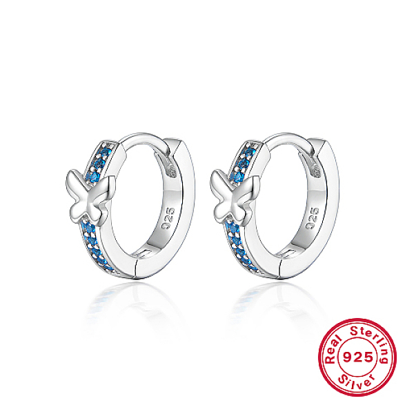 PandaHall Butterfly Rhodium Plated Platinum 925 Sterling Silver Micro Pave Cubic Zirconia Hoop Earrings, with 925 Stamp, Deep Sky Blue, 13mm...
PandaHall Butterfly Rhodium Plated Platinum 925 Sterling Silver Micro Pave Cubic Zirconia Hoop Earrings, with 925 Stamp, Deep Sky Blue, 13mm...