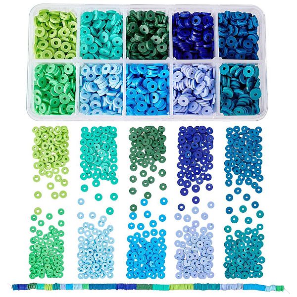 PandaHall SUNNYCLUE 2700Pcs 10 Colors Flat Round Handmade Polymer Clay Beads, Disc Heishi Beads for Hawaiian Earring Bracelet Necklace..., Multicolor
PandaHall SUNNYCLUE 2700Pcs 10 Colors Flat Round Handmade Polymer Clay Beads, Disc Heishi Beads for Hawaiian Earring Bracelet Necklace..., Multicolor