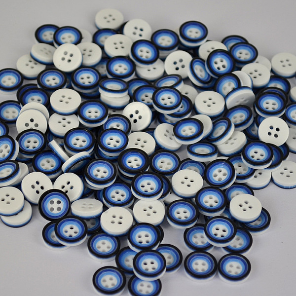 PandaHall Pretty Double Layered Buttons with Four Holes, Resin Button, Flat Round, Dodger Blue, about 13mm in diameter, hole: 1mm, about...
PandaHall Pretty Double Layered Buttons with Four Holes, Resin Button, Flat Round, Dodger Blue, about 13mm in diameter, hole: 1mm, about...
