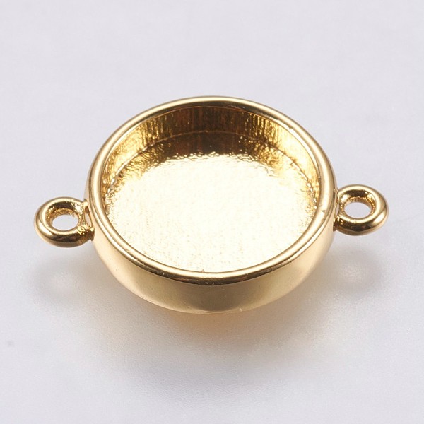 PandaHall Brass Cabochon Connector Settings, Plain Edge Bezel Cups, Flat Round, Golden, Tray: 10mm, 16.5x11.6x3mm, Hole: 1.5mm Brass Flat...
PandaHall Brass Cabochon Connector Settings, Plain Edge Bezel Cups, Flat Round, Golden, Tray: 10mm, 16.5x11.6x3mm, Hole: 1.5mm Brass Flat...