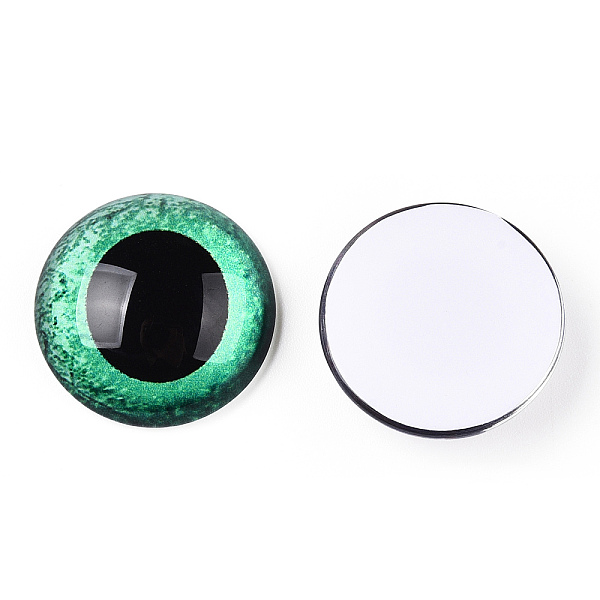PandaHall Glass Cabochons, Half Round with Eye, Aquamarine, 20x6.5mm Glass Half Round Green
PandaHall Glass Cabochons, Half Round with Eye, Aquamarine, 20x6.5mm Glass Half Round Green