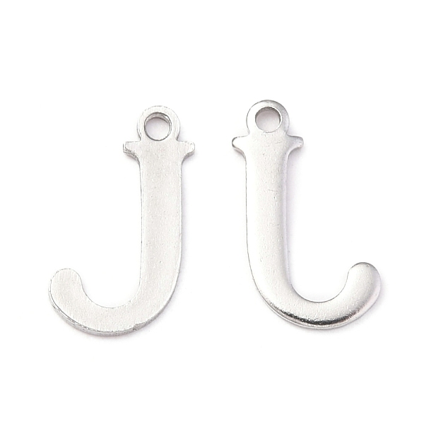 PandaHall 304 Stainless Steel Alphabet Charms, Stainless Steel Color, Letter.J, 12x7x1mm, Hole: 1mm 304 Stainless Steel Letter J
PandaHall 304 Stainless Steel Alphabet Charms, Stainless Steel Color, Letter.J, 12x7x1mm, Hole: 1mm 304 Stainless Steel Letter J