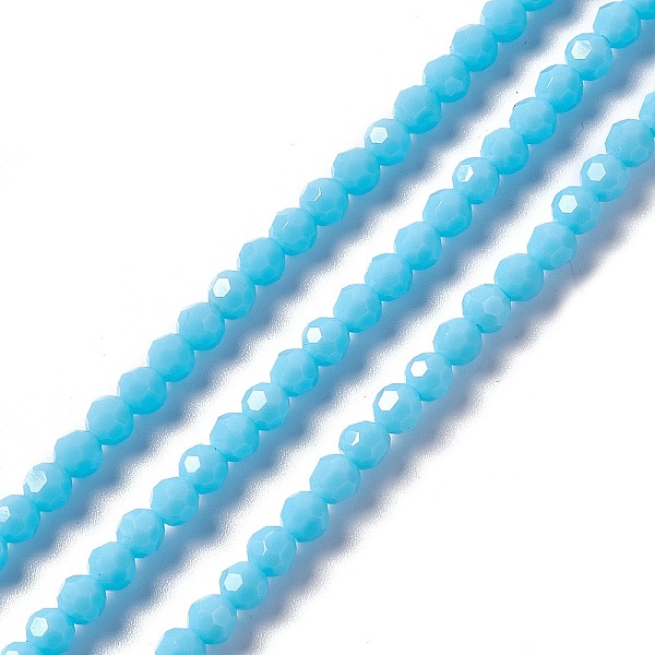 PandaHall Faceted(32 Facets) Glass Beads Strands, Round, Light Sky Blue, 4mm, Hole: 1mm, about 99~107pcs/strand, 14.09~15.43''(35.8~39.2cm)...
PandaHall Faceted(32 Facets) Glass Beads Strands, Round, Light Sky Blue, 4mm, Hole: 1mm, about 99~107pcs/strand, 14.09~15.43''(35.8~39.2cm)...