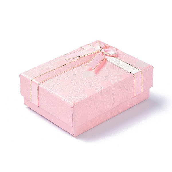 PandaHall Paper Jewelry Organizer Box, with Black Sponge and Bowknot, for Ring, Earrings and Necklace, Rectangle, Pink, 9.1x6.9x3.6cm Paper...
PandaHall Paper Jewelry Organizer Box, with Black Sponge and Bowknot, for Ring, Earrings and Necklace, Rectangle, Pink, 9.1x6.9x3.6cm Paper...