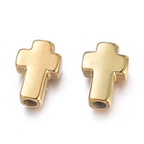 PandaHall 304 Stainless Steel Beads, Cross, Golden, 14~15x10x4mm, Hole: 2.7mm 304 Stainless Steel Cross
PandaHall 304 Stainless Steel Beads, Cross, Golden, 14~15x10x4mm, Hole: 2.7mm 304 Stainless Steel Cross