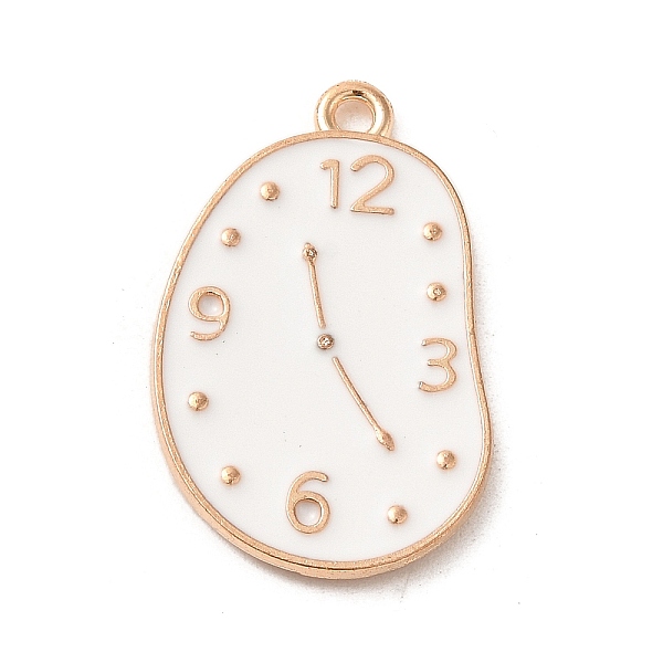 PandaHall Alloy Enamel Pendants, Light Gold, Clock Charm, White, 27.5x17x2mm, Hole: 1.6mm Alloy+Enamel Clock White
PandaHall Alloy Enamel Pendants, Light Gold, Clock Charm, White, 27.5x17x2mm, Hole: 1.6mm Alloy+Enamel Clock White