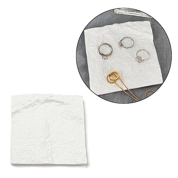 PandaHall Resin Jewelry Plate, Storage Tray for Rings, Necklaces, Earring, Photography Prop, Square, 94x92x6.5~11mm Resin Square White
PandaHall Resin Jewelry Plate, Storage Tray for Rings, Necklaces, Earring, Photography Prop, Square, 94x92x6.5~11mm Resin Square White
