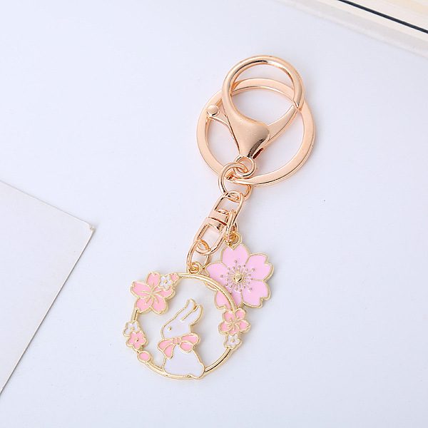 PandaHall Alloy Enamel Pendants Keychain, with Alloy Key Rings & Lobster Claw Clasps, Sakura & Garland, Rabbit Pattern, 8.8cm Alloy Rabbit..., Pink
PandaHall Alloy Enamel Pendants Keychain, with Alloy Key Rings & Lobster Claw Clasps, Sakura & Garland, Rabbit Pattern, 8.8cm Alloy Rabbit..., Pink