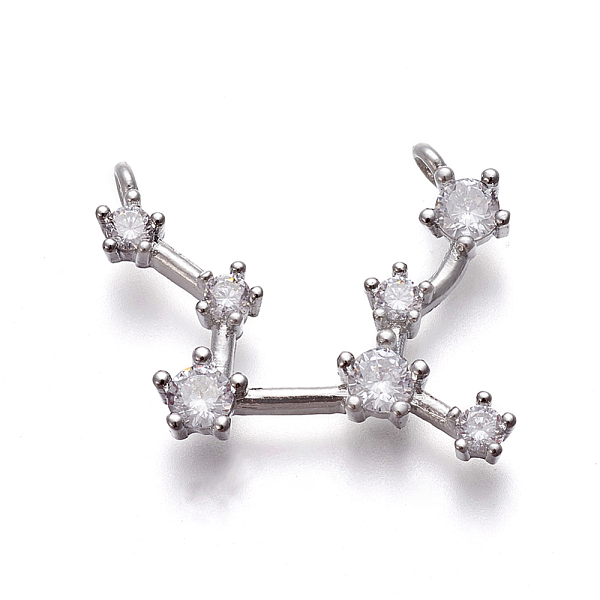 PandaHall Brass Micro Pave Cubic Zirconia Pendants, Twelve Constellations, Platinum, Virgo, 16~19x22~25x3~3.5mm, Hole: 1.5mm Brass+Cubic..., Clear
PandaHall Brass Micro Pave Cubic Zirconia Pendants, Twelve Constellations, Platinum, Virgo, 16~19x22~25x3~3.5mm, Hole: 1.5mm Brass+Cubic..., Clear