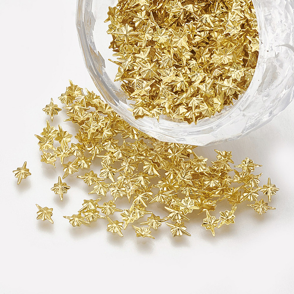 PandaHall Brass Cabochons, Nail Art Decoration Accessories, Star, Golden, 4.5x3x0.5mm, about 10000pcs/bag Brass Others
PandaHall Brass Cabochons, Nail Art Decoration Accessories, Star, Golden, 4.5x3x0.5mm, about 10000pcs/bag Brass Others