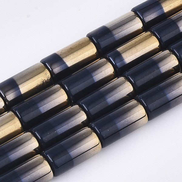 PandaHall Half Electroplate Opaque Glass Beads Strands, Column, Black, 19.5~20x10mm, Hole: 1.4mm, about 17pcs/strand, 13.38 inch Glass...
PandaHall Half Electroplate Opaque Glass Beads Strands, Column, Black, 19.5~20x10mm, Hole: 1.4mm, about 17pcs/strand, 13.38 inch Glass...