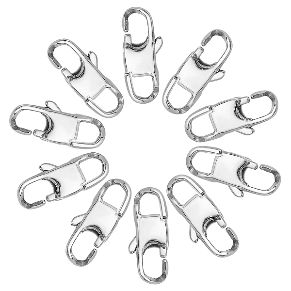 PandaHall ARRICRAFT 10Pcs 316L Surgical Stainless Steel Lobster Claw Clasps, Stainless Steel Color, 16x7x3mm, Hole: 3mm 316L Surgical...
PandaHall ARRICRAFT 10Pcs 316L Surgical Stainless Steel Lobster Claw Clasps, Stainless Steel Color, 16x7x3mm, Hole: 3mm 316L Surgical...