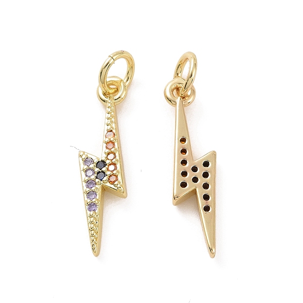 PandaHall Brass Micro Pave Cubic Zirconia Pendants, with Jump Rings, Lightning Bolt Charm, Real 18K Gold Plated, 20x5x2.5mm, Hole: 3.2mm...
PandaHall Brass Micro Pave Cubic Zirconia Pendants, with Jump Rings, Lightning Bolt Charm, Real 18K Gold Plated, 20x5x2.5mm, Hole: 3.2mm...