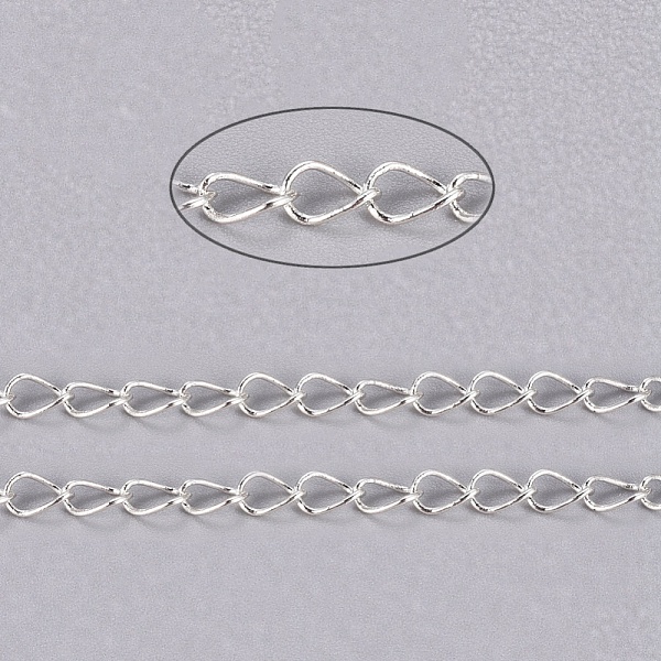 PandaHall Brass Twisted Chains, Curb Chains, Soldered, with Spool, Oval, Lead Free & Cadmium Free, Silver Color Plated, 5x4x0.5mm, about...
PandaHall Brass Twisted Chains, Curb Chains, Soldered, with Spool, Oval, Lead Free & Cadmium Free, Silver Color Plated, 5x4x0.5mm, about...
