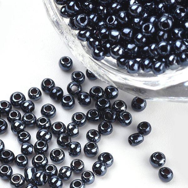 PandaHall Plated Glass Seed Beads, Round, Black, 2~2.3x1.5mm, Hole: 0.8mm, about 30000pcs/bag, about 450g/bag Glass Black
PandaHall Plated Glass Seed Beads, Round, Black, 2~2.3x1.5mm, Hole: 0.8mm, about 30000pcs/bag, about 450g/bag Glass Black