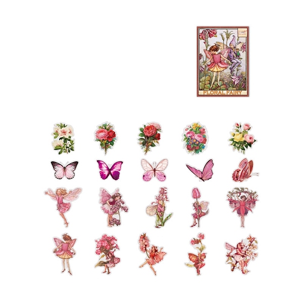 PandaHall 40Pcs 20 Styles Waterproof Flower Fairy PET Stickers, Self-adhesion, for DIY Scrapbooking, Pearl Pink, 60x60mm, 2pcs/style Plastic...
PandaHall 40Pcs 20 Styles Waterproof Flower Fairy PET Stickers, Self-adhesion, for DIY Scrapbooking, Pearl Pink, 60x60mm, 2pcs/style Plastic...