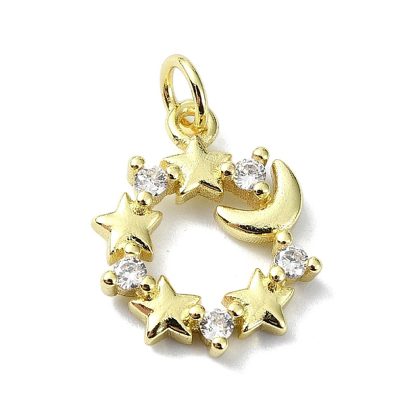 PandaHall Moon Theme Brass Micro Pave Clear Cubic Zirconia Pendants, with Jump Ring, Real 18K Gold Plated, Star, 17x13x2.5mm, Hole: 3mm...
PandaHall Moon Theme Brass Micro Pave Clear Cubic Zirconia Pendants, with Jump Ring, Real 18K Gold Plated, Star, 17x13x2.5mm, Hole: 3mm...