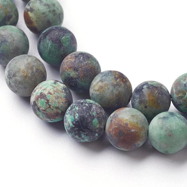 PandaHall Natural African Turquoise(Jasper) Bead Strands, Frosted, Round, 8mm, Hole: 1mm, about 45~48pcs/strand, 14.96 inch African...
PandaHall Natural African Turquoise(Jasper) Bead Strands, Frosted, Round, 8mm, Hole: 1mm, about 45~48pcs/strand, 14.96 inch African...