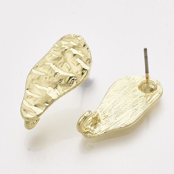 PandaHall Alloy Stud Earring Findings, with Steel Pins and Loop, Light Gold, 22x10.5mm, Hole: 2.5mm, Pin: 0.7mm Alloy Others
PandaHall Alloy Stud Earring Findings, with Steel Pins and Loop, Light Gold, 22x10.5mm, Hole: 2.5mm, Pin: 0.7mm Alloy Others