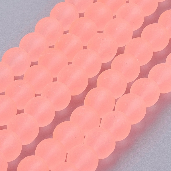 PandaHall Transparent Glass Bead Strands, Frosted, Round, Light Salmon, 8mm, Hole: 1~1.6mm, about 99pcs/strand, 31.4 inch Glass Round Red
PandaHall Transparent Glass Bead Strands, Frosted, Round, Light Salmon, 8mm, Hole: 1~1.6mm, about 99pcs/strand, 31.4 inch Glass Round Red